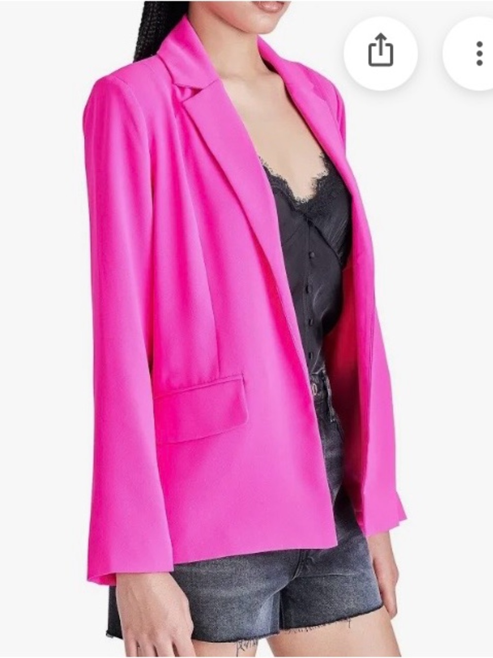 Steve Madden Neon Pink Women's Blazer - Picture 2 of 10